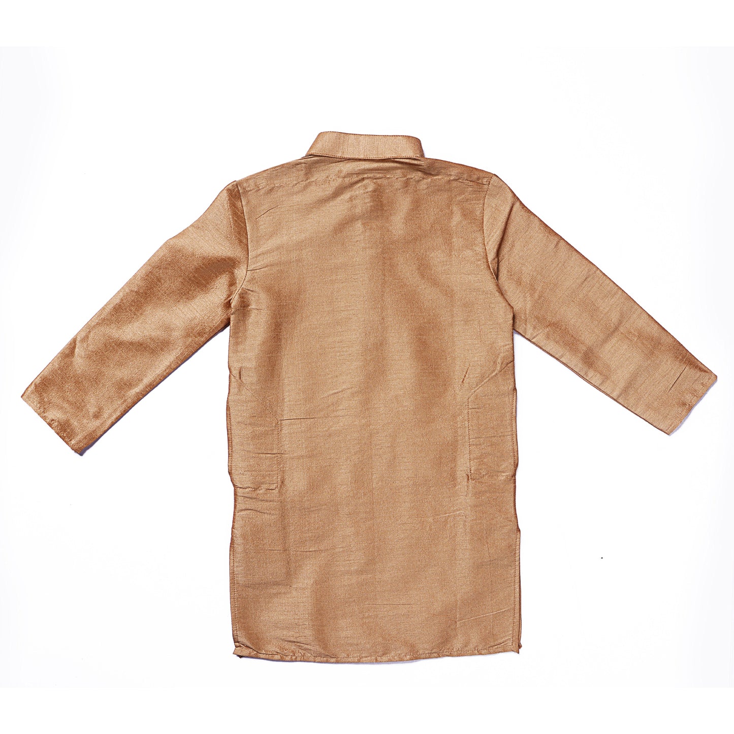 Kids Solid Colour Silk Kurta Set