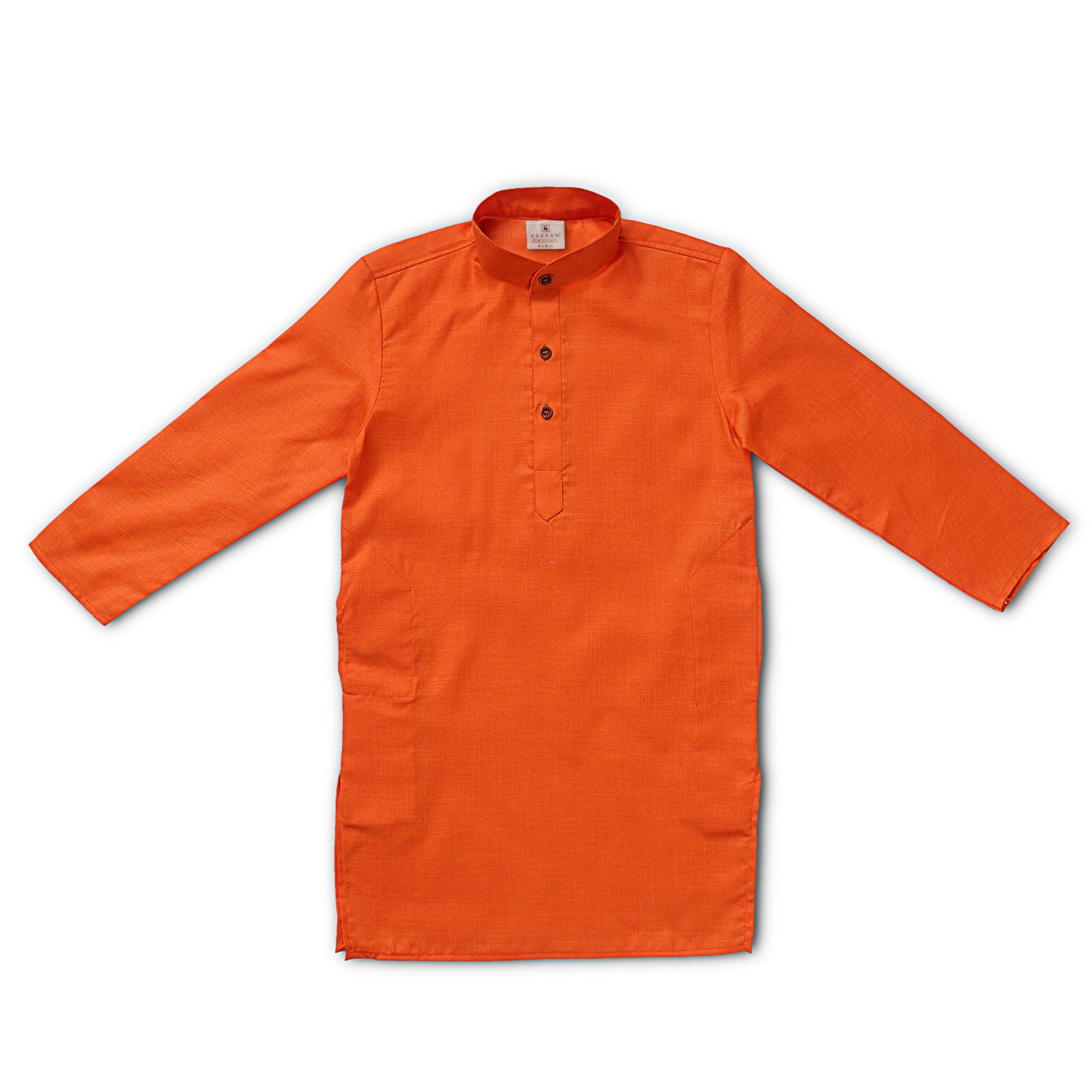 Kids Solid Colour Cotton Kurta Set