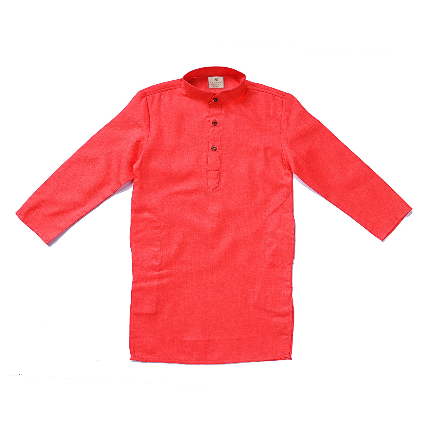 Kids Solid Colour Cotton Kurta Set