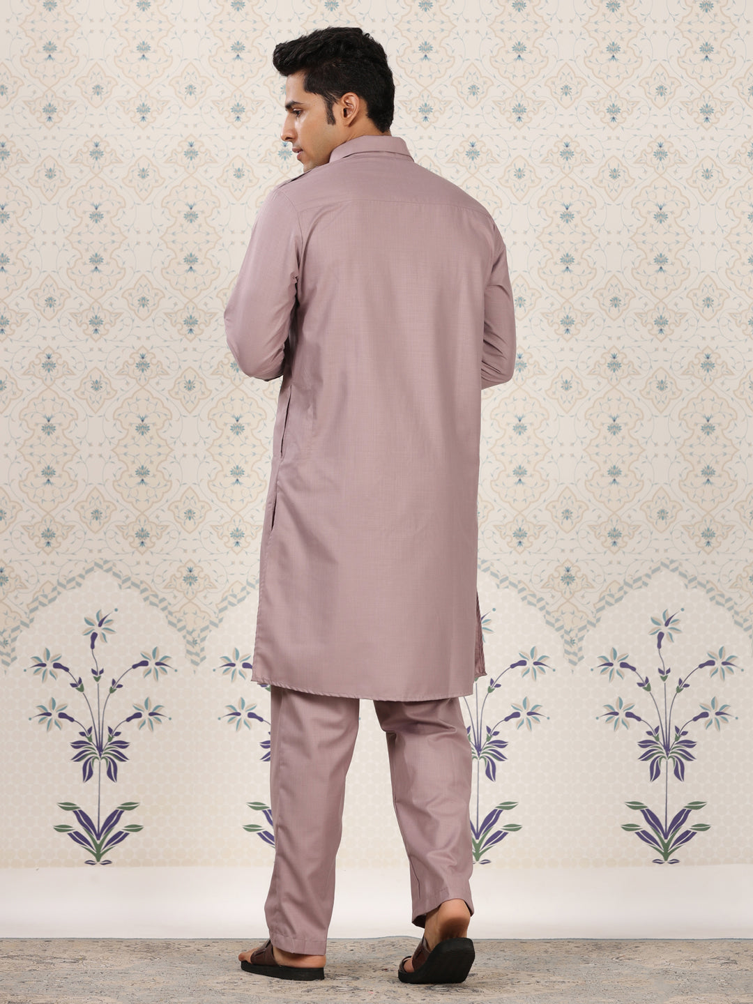 Dusty Pink Pathani Set