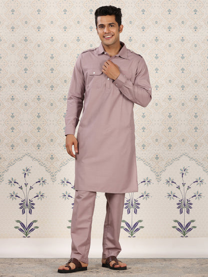 Dusty Pink Pathani Set