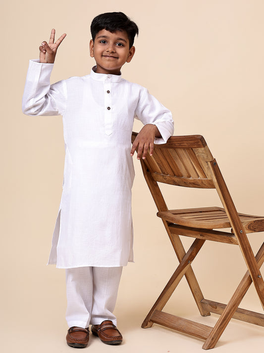 Karnam Junior - Boys Cotton Kurta Set