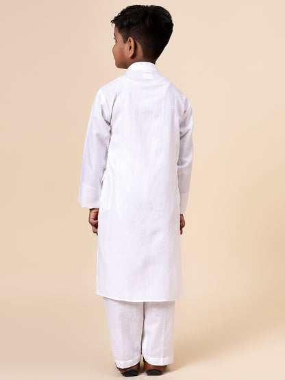 Karnam Junior - Boys Cotton Kurta Set