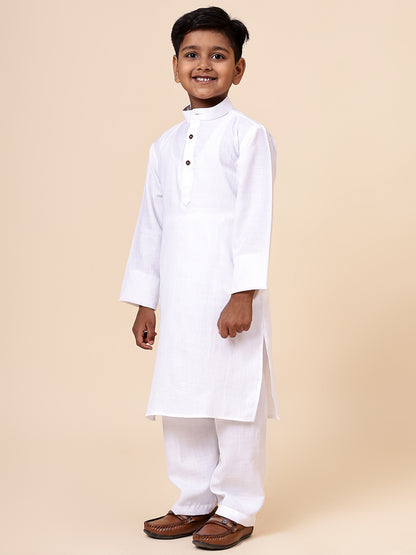 Karnam Junior - Boys Cotton Kurta Set