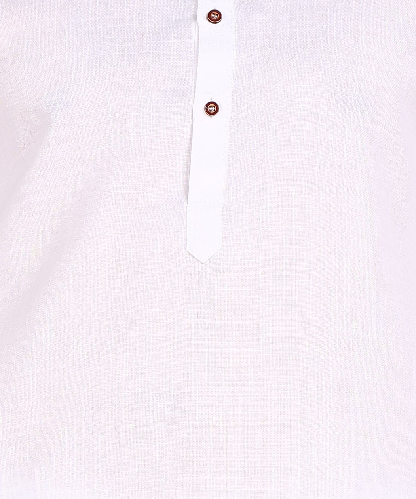 White Cotton Mens Kurta Top