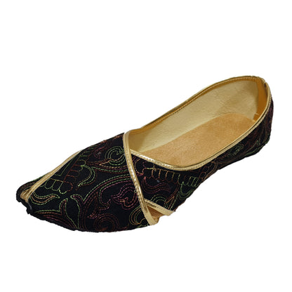 Mens Black with multicolour threading Mojdi