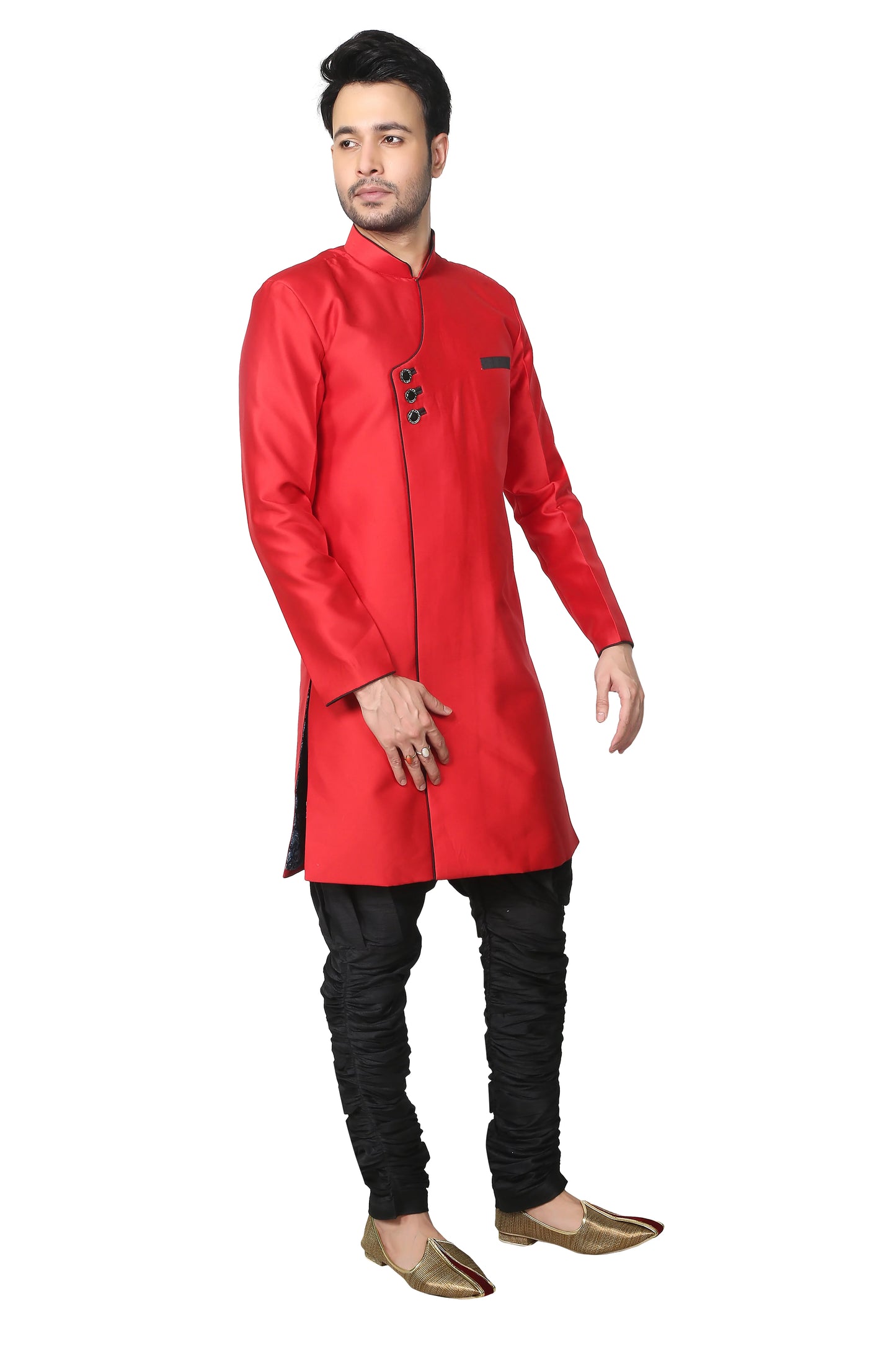 Contemprary Red Indo Western Attire