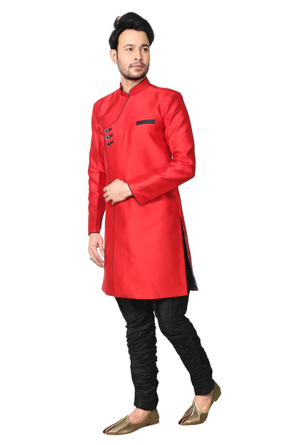 Contemprary Red Indo Western Attire